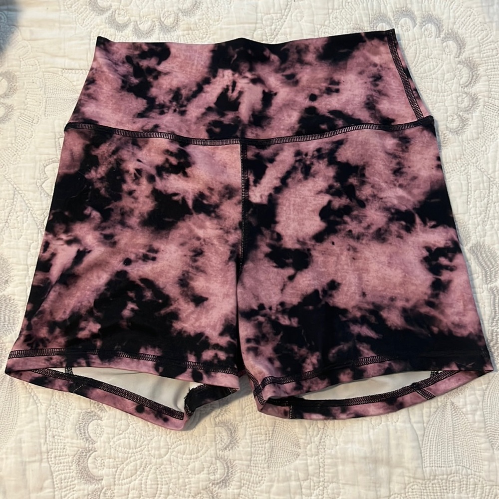 Pink and black FLEO true high contour shorts
